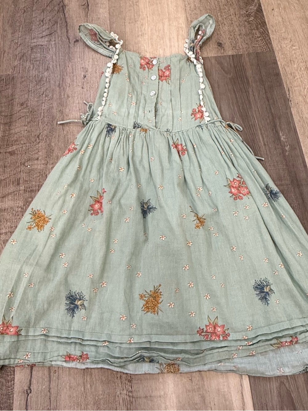 LALI Girls Floral Mint Green Sundress